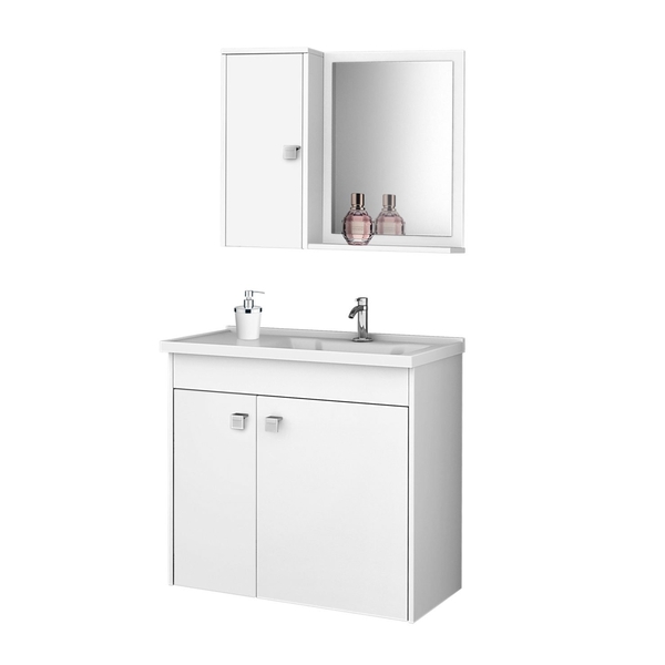 Conjunto Para Banheiro Munique Branco – Bechara Móveis