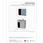 Conjunto Para Banheiro Munique Branco E Marrom