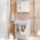 Conjunto Para Banheiro Munique Branco Ripado - Bechara Móveis