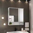 Conjunto Para Banheiro Nicole 80 Suspenso Lavatório E Espelhe