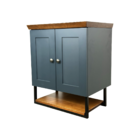 Conjunto Para Banheiro Nordic 60cm Completo Petróleo