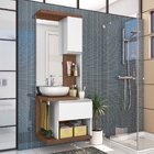 Conjunto Para Banheiro Paris  Branco/amêndoa