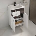 Conjunto Para Banheiro Pop 60 Com Pés - Fabribam Branco/amênd