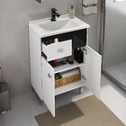 Conjunto Para Banheiro Pop 60 Com Pés - Fabribam Branco/preto