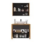 Conjunto Para Banheiro Santorini Com Cuba E Espelheira Canto