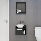 Conjunto Para Banheiro Sem Cuba 1 Porta 1 Prateleira Cnj1028