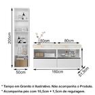 Conjunto Para Banheiro Sem Tampo Mdf Kali Cj15 Nicioli