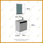 Conjunto Para Banheiro Siena Branco E Marrom