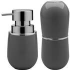 Conjunto Para Banheiro Suporte Escovas Dispenser Saboneteira