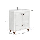 Conjunto Para Banheiro Valência 180x82x40,5cm Quartzo