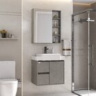 Conjunto Para Banheiro Valentina 60 Suspenso - Fabribam Grigio