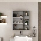 Conjunto Para Banheiro Valentina 80 Suspenso - Fabribam Grigio