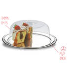 Conjunto Para Bolo 2 Peças Petúnia Brinox Travessa Para Bolo