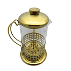 Conjunto Para Café Dourado 3 Peças Fineza