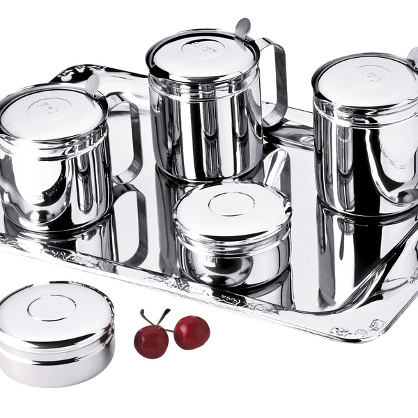 Conjunto Para Chá, Café E Leite Aço Inox 7 Peças Art'inox