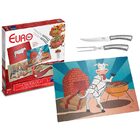 Conjunto Para Churrasco Com Tábua De Vidro 3 Peças - Vaca Lou