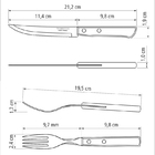 Conjunto Para Churrasco Inox 12 Peças Marrom 24cm Tramontina
