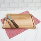 Conjunto Para Churrasco Jumbo Faqueiro Garfo E Faca Cabo De M