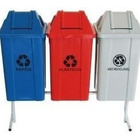 Conjunto Para Coleta Seletiva 100l Com 3 Lixeiras