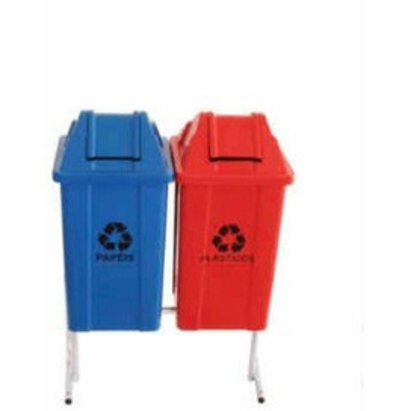 Conjunto Para Coleta Seletiva Com 2 Cestos De 100l