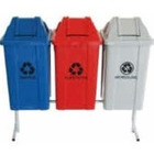 Conjunto Para Coleta Seletiva Com 3 Cestos De 100l