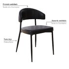 Conjunto Para Cozinha Com 4 Cadeiras Toronto Preto/mel