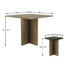 Conjunto Para Cozinha Mesa 4 Lugares Quadrada 4 Banquetas Esp