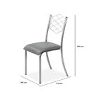 Conjunto Para Cozinha Mesa Lana 80x80cm Com 4 Cadeiras Orteni