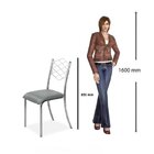 Conjunto Para Cozinha Mesa Lana 80x80cm Com 4 Cadeiras Orteni