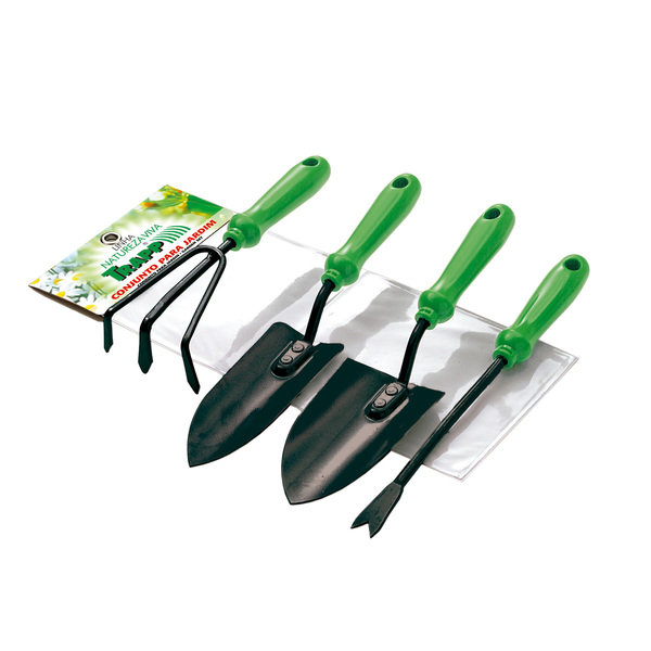 Conjunto para Cultivo de Jardim 3 Peças Metal 39x6,5x17cm Trapp