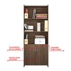 Conjunto Para Escritório 1 Mesa De Canto 2 Armários Altos Not