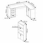 Conjunto Para Escritório 2 Peças Com Mesa De Canto Em L E Arm