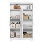 Conjunto Para Escritório 2 Peças Com Mesa E Armário 4 Portas