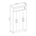 Conjunto Para Escritório 2 Peças Com Mesa Nt2105 E Armário Nt