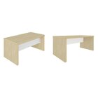 Conjunto Para Escritório Com 2 Mesas Tamburato 1600 Carvalho/