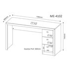 Conjunto Para Escritório Com 3 Peças Carvalho Tecno Mobili