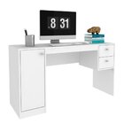 Conjunto Para Escritório Com Estante, Escrivaninha 1 Porta E