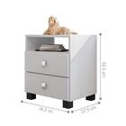 Conjunto Para Escritório Com Gaveteiro Paralia Branco Preto