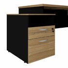 Conjunto Para Escritório Com Mesa Diretor, 1 Armário Alto E 1