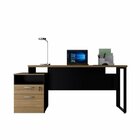 Conjunto Para Escritório Com Mesa Diretor, 1 Armário Alto E 1