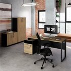 Conjunto Para Escritório Com Mesa Diretor, 1 Armário Alto E 1
