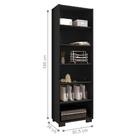 Conjunto Para Escritório Completo Dimitri Preto Trama Freijó