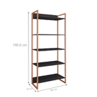 Conjunto Para Escritorio Cout Preto Cobre