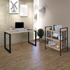 Conjunto Para Escritório Escrivaninha Office E Estante 3 Prat