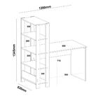 Conjunto Para Escritório Match Com 2 Estantes E 1 Mesa Artely