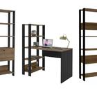 Conjunto Para Escritório Match Com 2 Estantes E 1 Mesa Artely