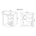 Conjunto Para Escritório Mesa E Balcão 3 Gavetas - Branco