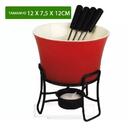 Conjunto Para Fondue Cerâmica Antiaderente 6 Peças