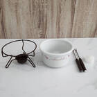 Conjunto Para Fondue Chocolate Em Porcelana Forma 801975