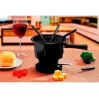 Conjunto Para Fondue Com 4 Garfos Queimador Pastilhas Refil P